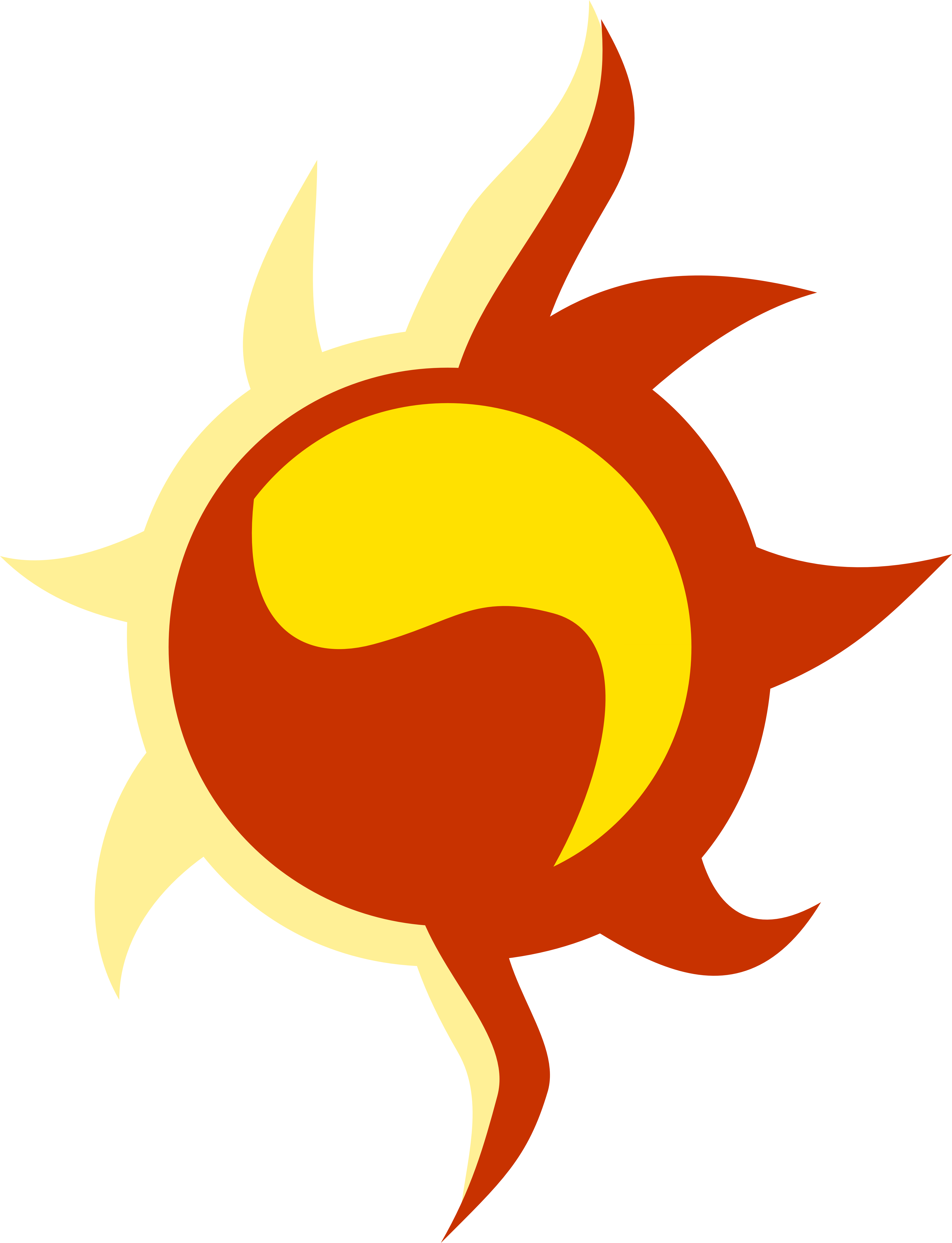 Yin Yang Sun Cutie Mark By Metatiara - My Little Pony Sun Cutie Mark (4598x6000)