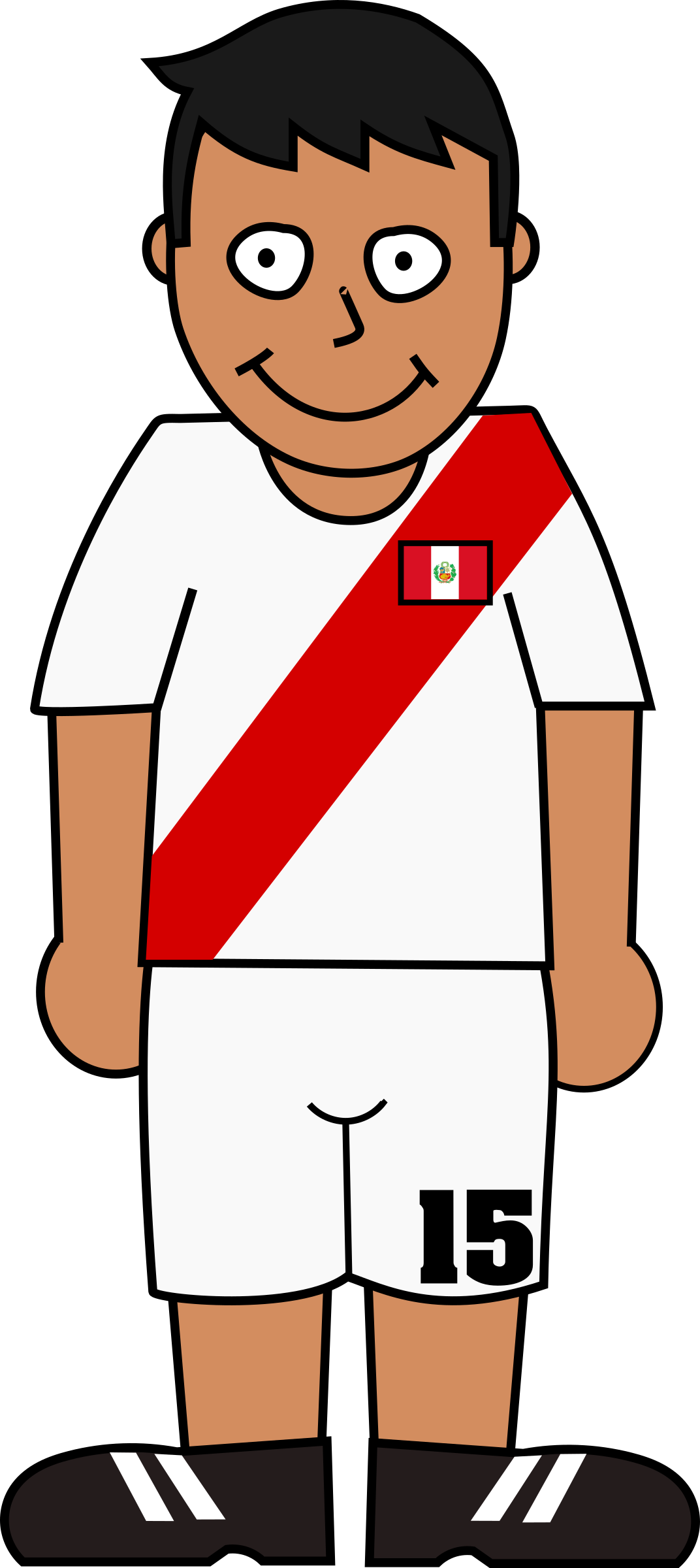 Big Image - World Cup Soccer Player Clipart Png (1072x2400)