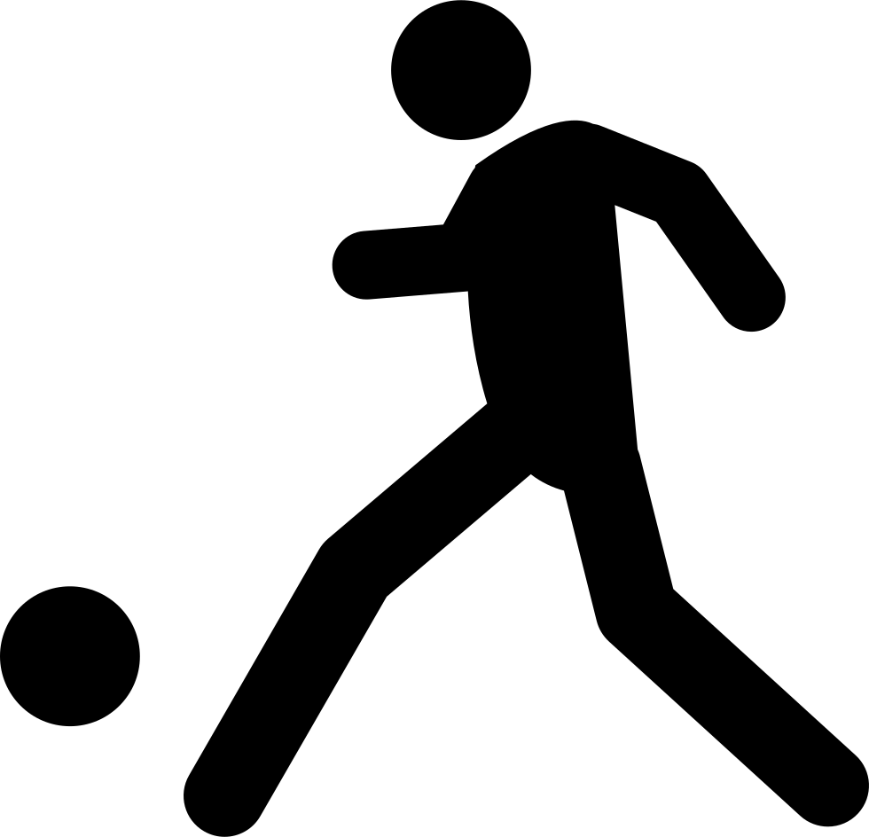 Football Player Kicking Ball Comments - Player Kicking A Ball (980x944)