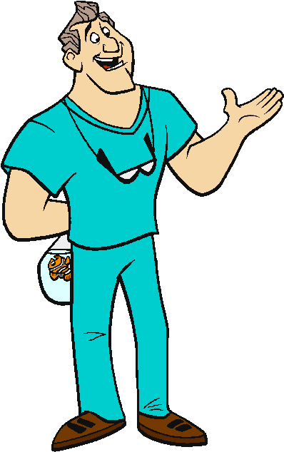 Finding Nemo Dentist - Dr Sherman Finding Nemo (419x646)