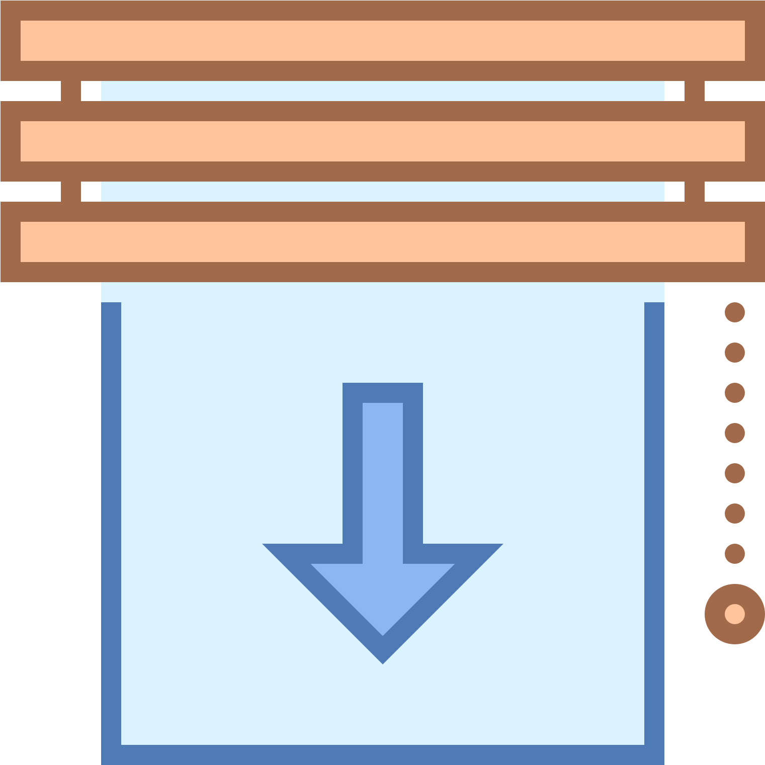 Blind Down Icon - Blinds Icon (1600x1600)