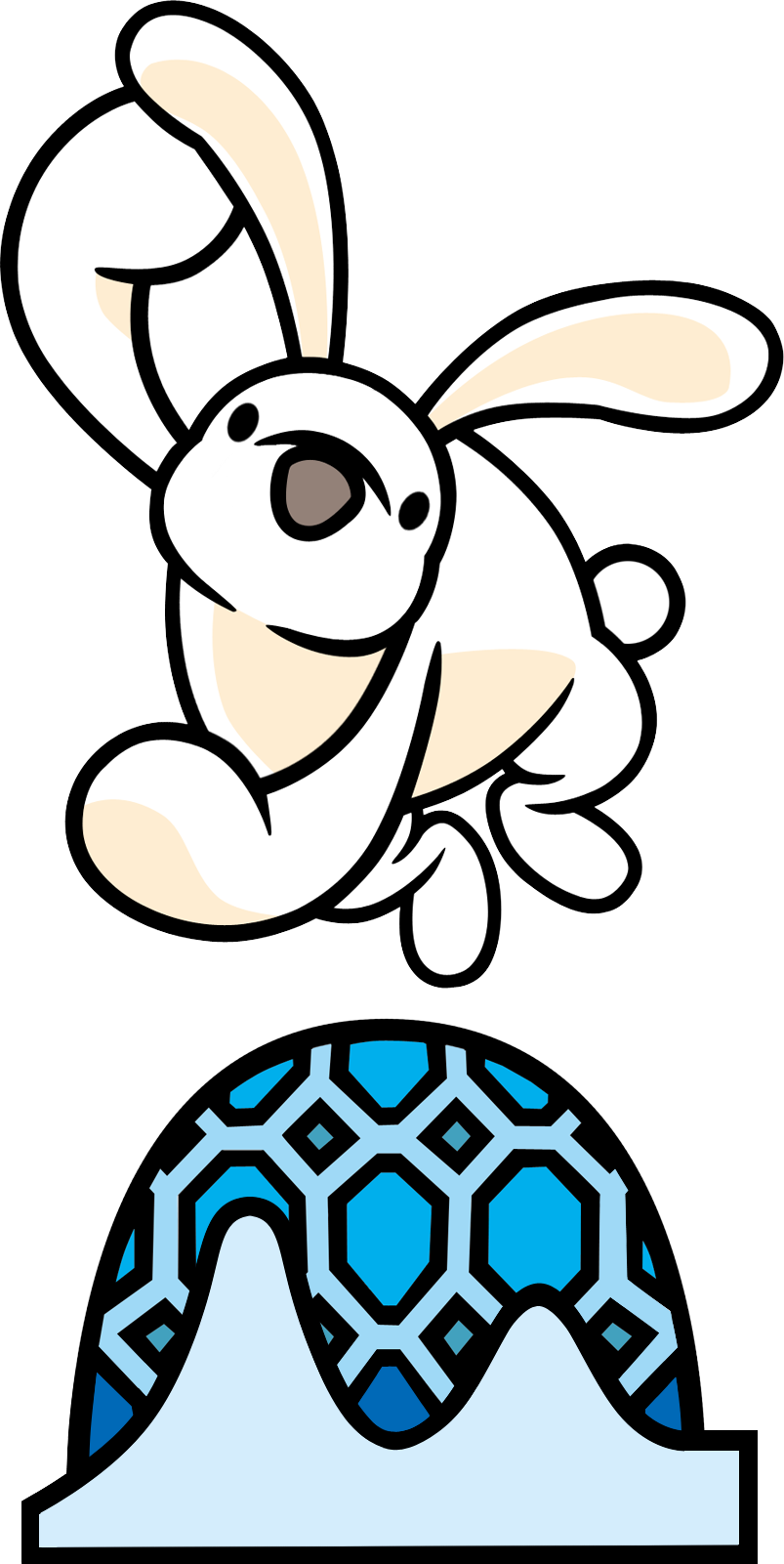 Artwork From Rhythm Heaven Megamix - Rhythm Heaven Bunny Hop (803x1601)