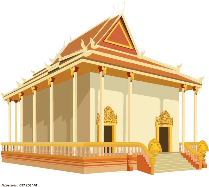 28 Collection Of Khmer Pagoda Drawing - Pagoda Khmer (950x775)