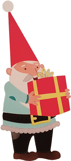 Santa Christmas Present Transparent Background - Transparent Christmas (395x590)
