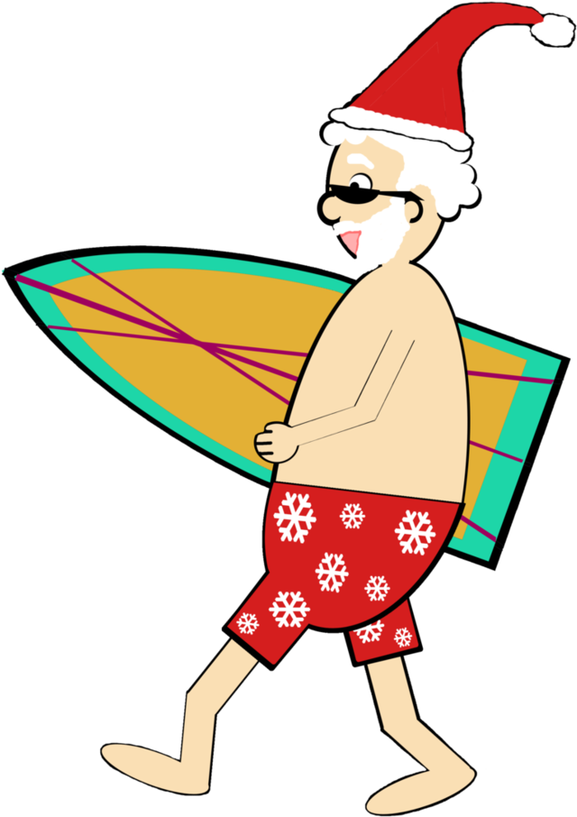 Santa At The Beach By Merriweather7a - Santa At The Beach By Merriweather7a (754x1060)