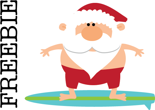 Grab Today's Freebie, Our Warmest Wishes Surfing Santa - Esthetician Powered By Caffeine Pillow Case (600x468)