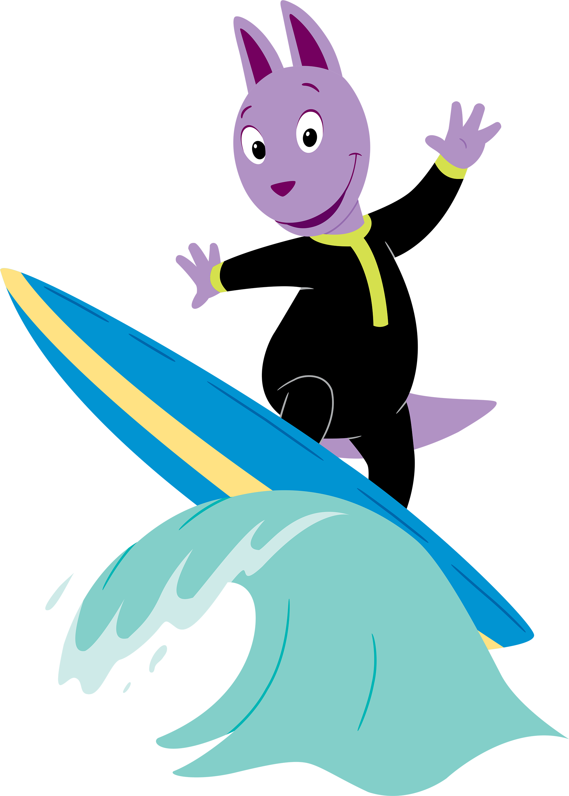 The Backyardigans Beach Bonanza Austin Surfing - Backyardigans Surfing (1925x2694)