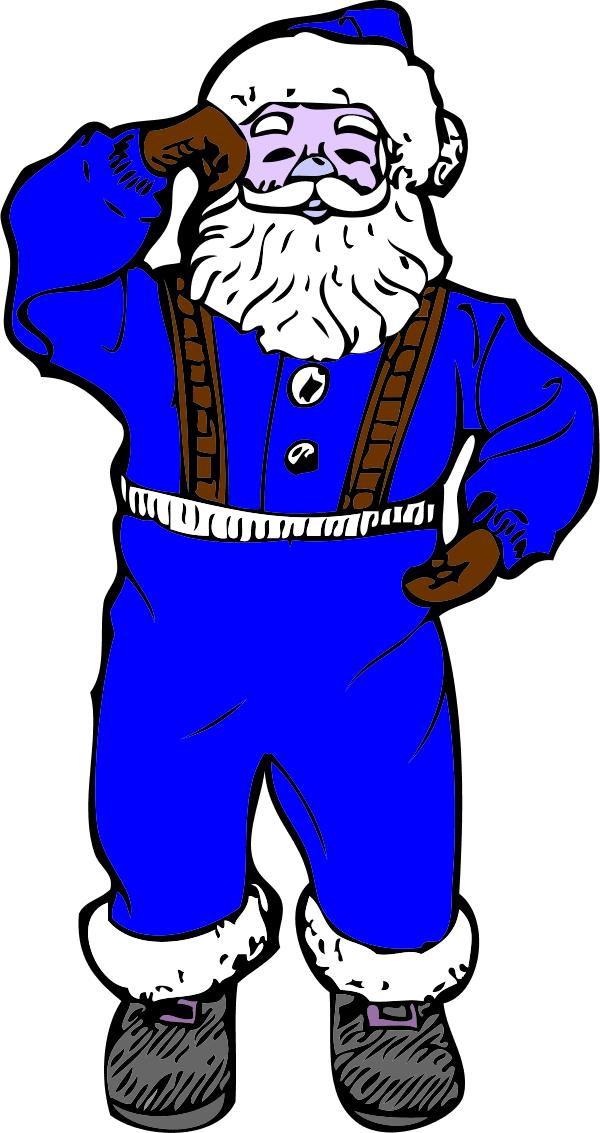 Vector Clip Art - Santa Parachute Clipart (600x1133)