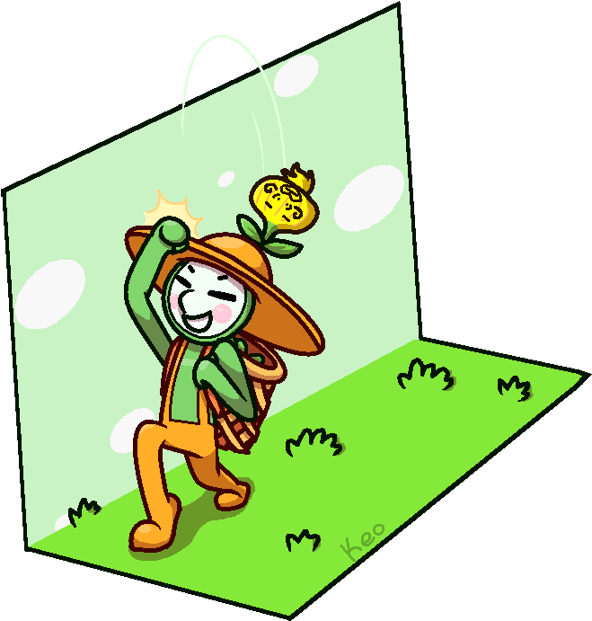 Stomp Stomp Crop Stomp By Keoen - Rhythm Heaven Stomp Farmer (670x694)