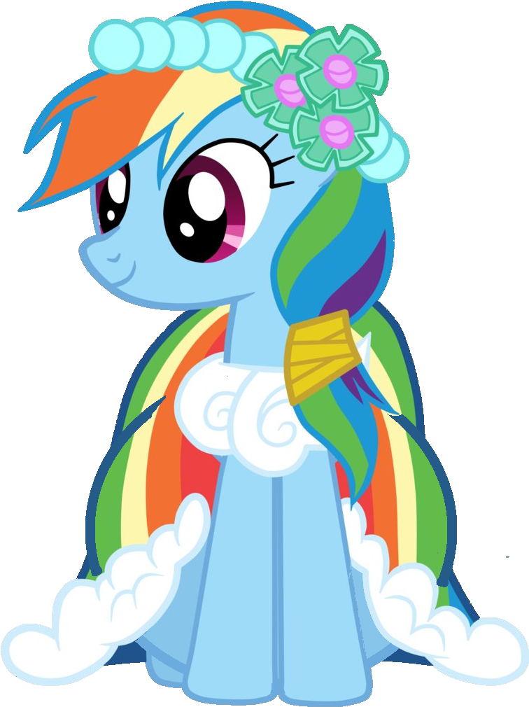 Here Comes The Bride All Nice And Wide By Dashievore - Rainbow Dash (776x1029)