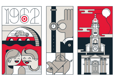 Various Murals Placed Throughout Target Express Stores - Engineering Design Process (398x320)
