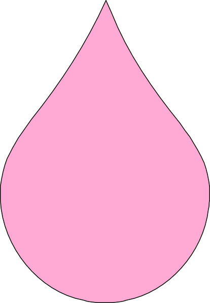 Pink Petal Outline Clip Art At Clipart Library - Flower Petal Clip Art (414x596)