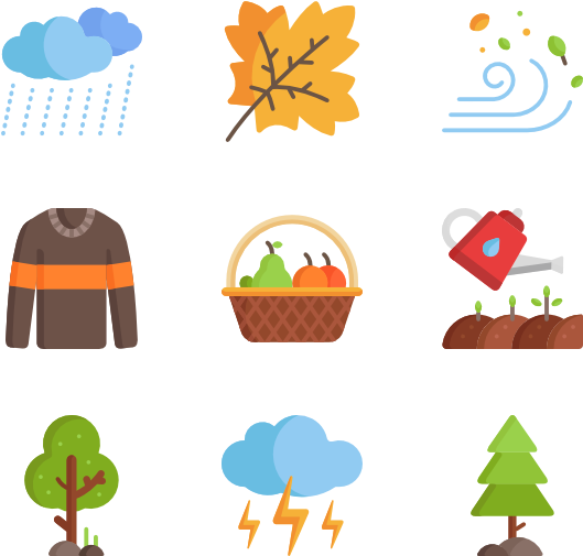 Autumn - Fall Icons (600x564)