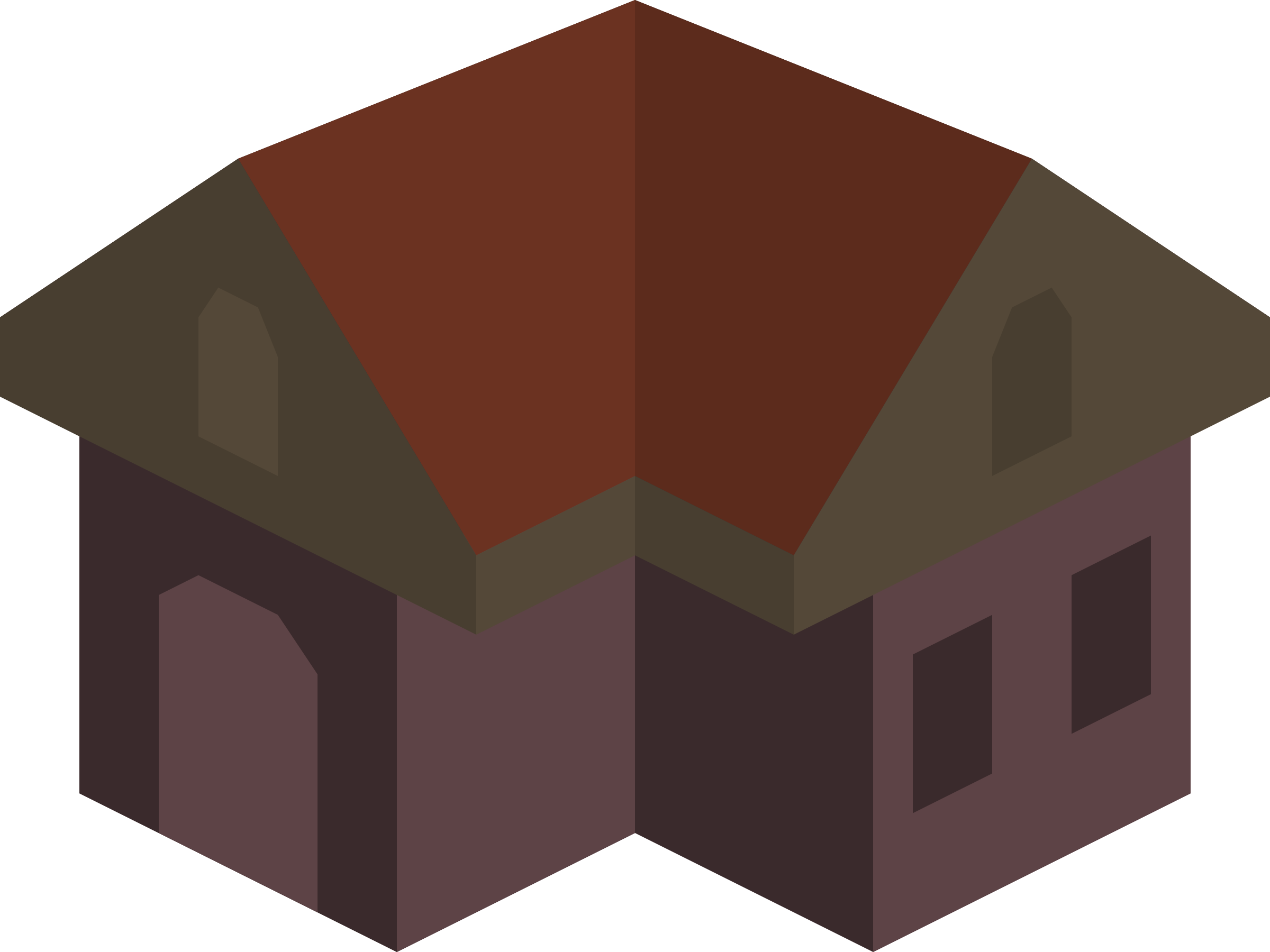 Isometric Building Icon Colored Dark - Construction (2400x1800)