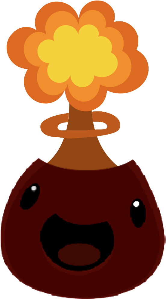 Volcano Slime With A Mushroom Cloud - Clip Art Volcano (620x1016)