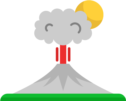 Volcano Free Icon - Erupcion Png (512x512)