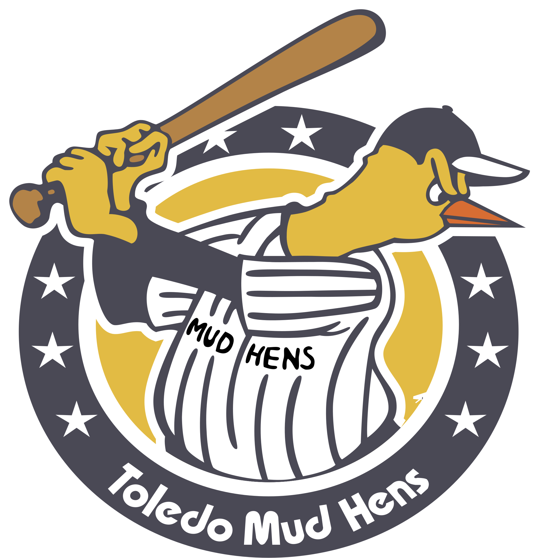 Mud Clipart Svg - Toledo Mud Hens (2400x2400)