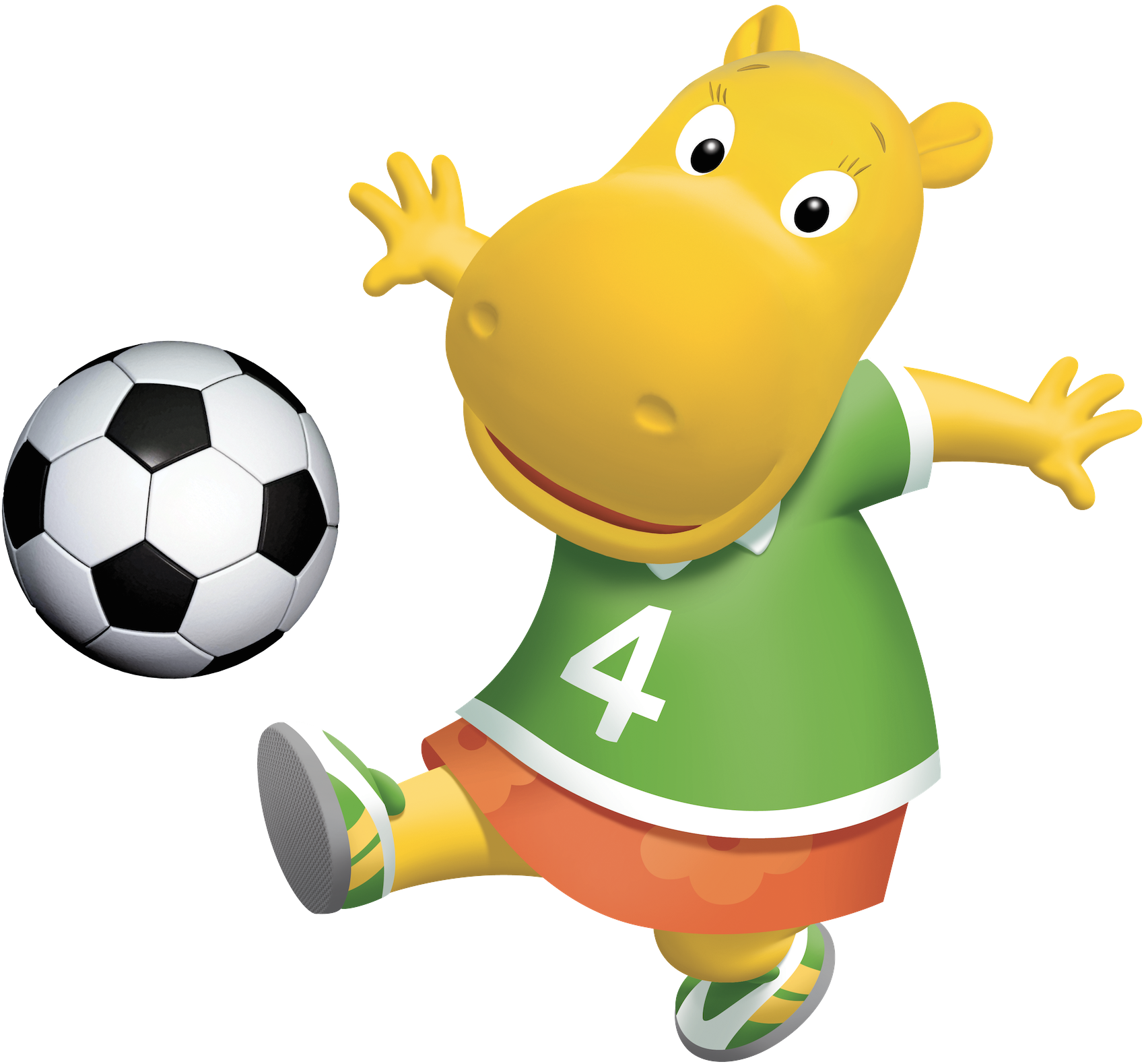 The Backyardigans Tasha Soccer Fútbol Nickelodeon Nick - Backyardigans Soccer (1699x1579)