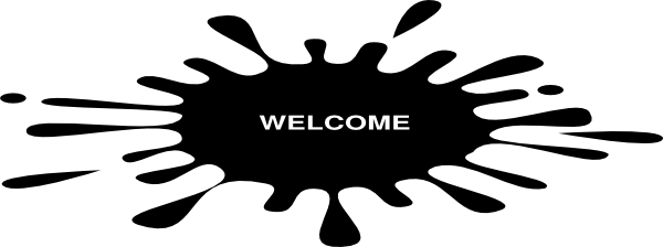 Ink Splash With Drops Brown Clip At Clker Vector Ink - Gota Tinta Vector (600x224)