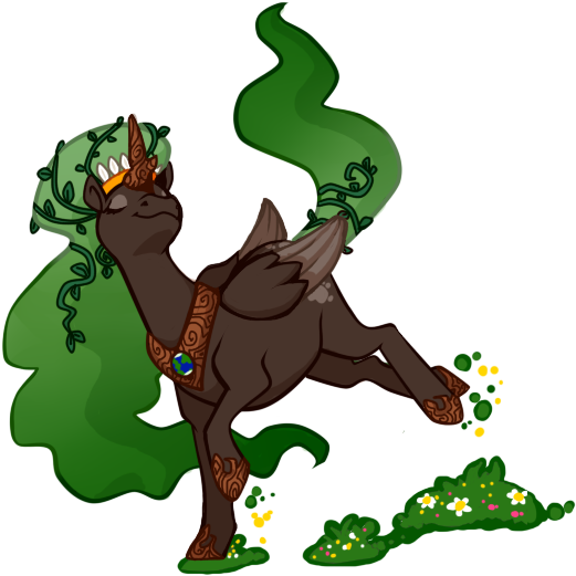 Princess Gaia By Arafel - Mlp Mother Nature (553x531)