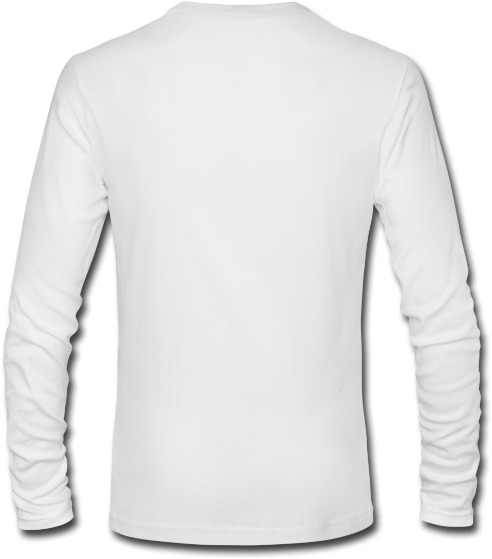 Best - Plain White Long Sleeve T Shirt Back (1200x1200)
