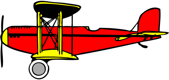 Biplane Oldtimer Nostalgic Propeller Fly A - Biplane Clipart (680x340)