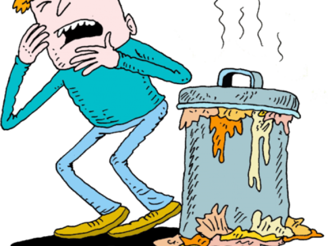 Trash Can Clipart Foul Odor - Trash Can Clipart Foul Odor (640x480)