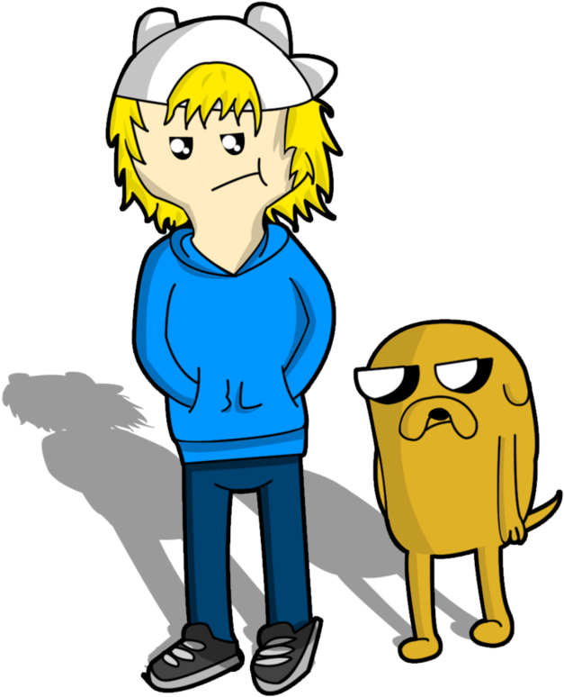 Teenage Finn And Jake By Seanbasti - Cartoon (864x924)