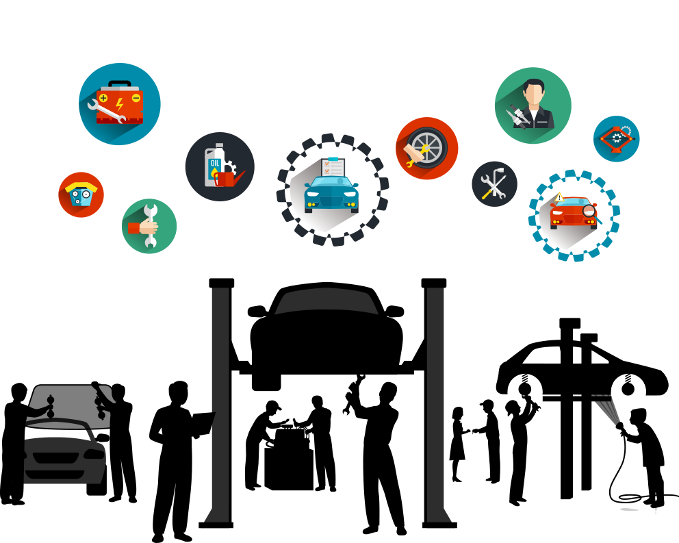 Car Motor Vehicle Service Automobile Repair Shop Maintenance, - Car Repair Png (992x793)