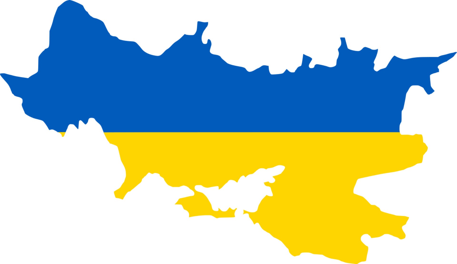 It's Our Independence Day Слава Україні - Ukraine Map Flag (1920x1110)