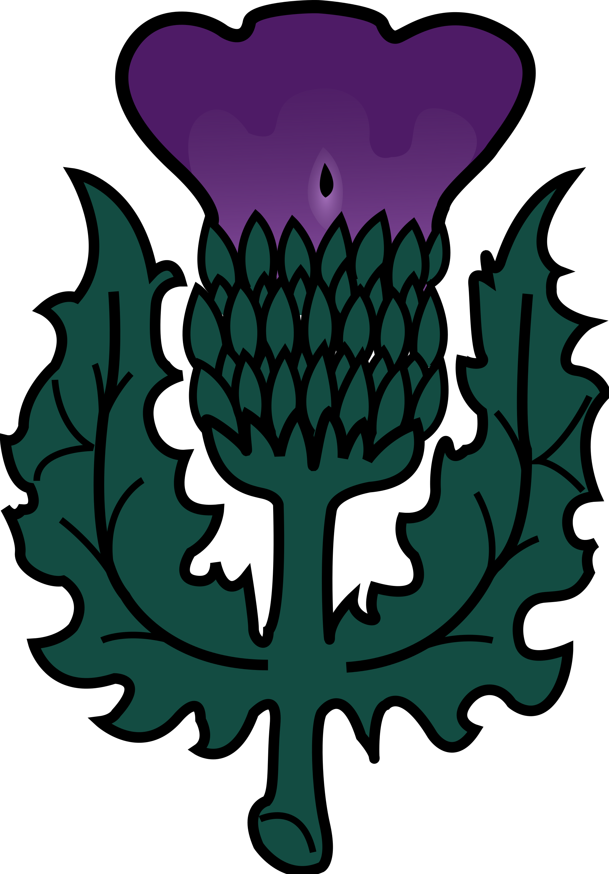 Open - Montreal Flag Thistle (2000x2870)