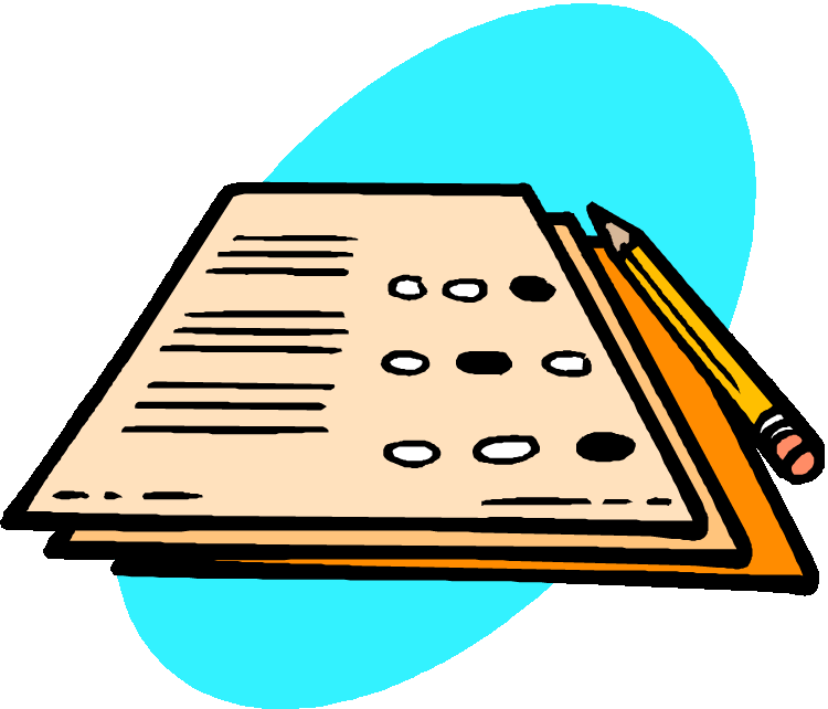 Final Test Cliparts - Standardized Test Clip Art (750x642)