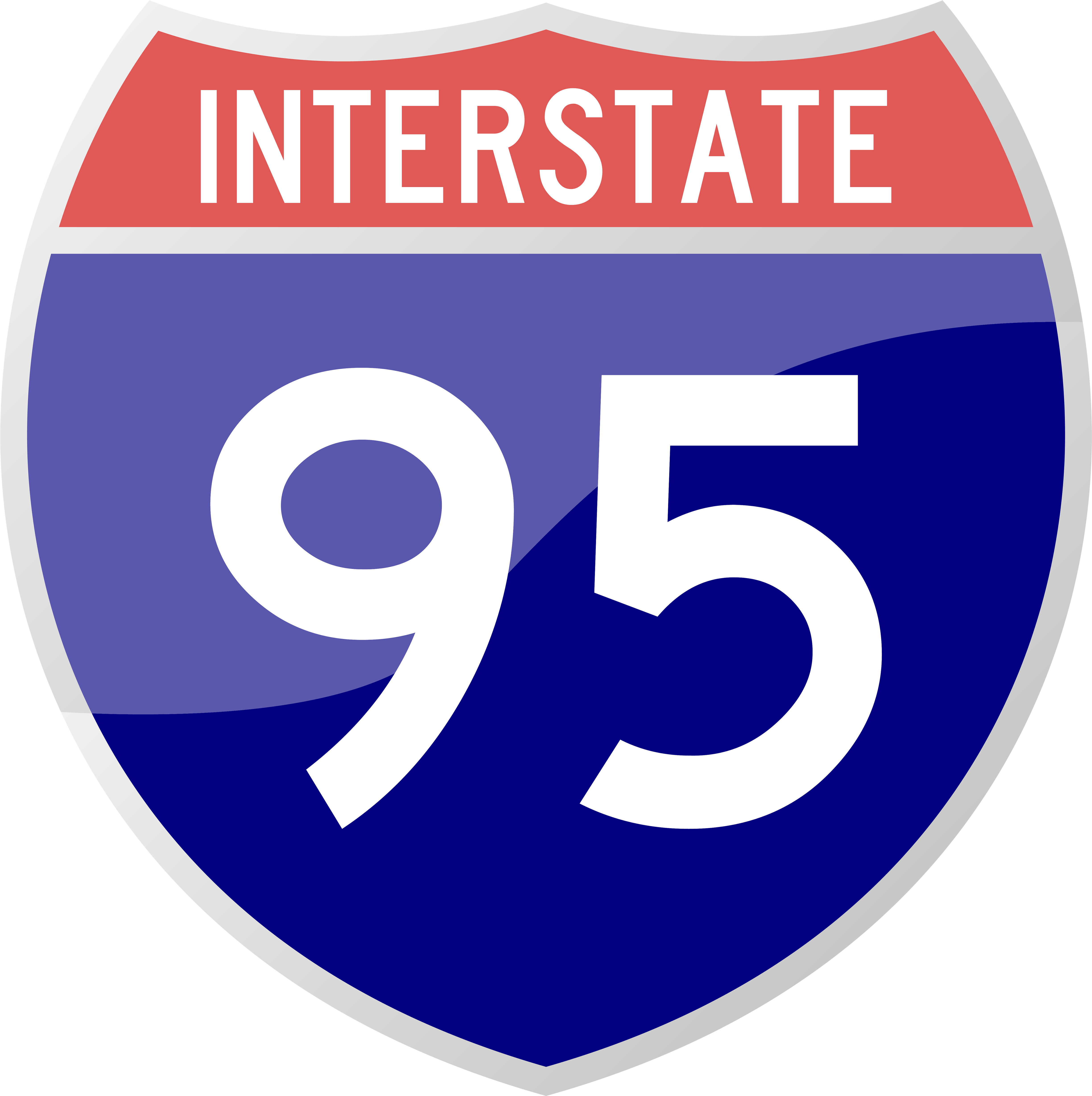 Interstate 95 Sign Png Clipart - Interstate 40 Sticker Decal R904 Highway Sign - 5 Inch (5000x5019)
