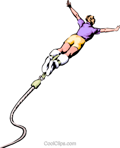 Bungee Jumping Cliparts - Bungee Jumping Clipart Png (391x480)