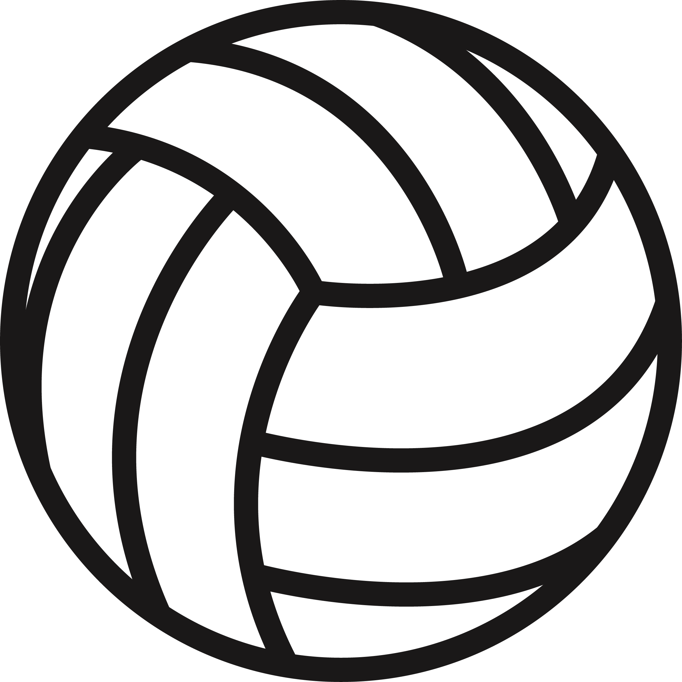 Beach Volleyball Sport Pin Badges - Volleyball Silhouette Png (2307x2307)