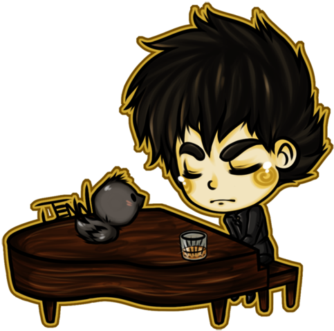 - - Damon Salvatore Clipart Cartoon (500x486)