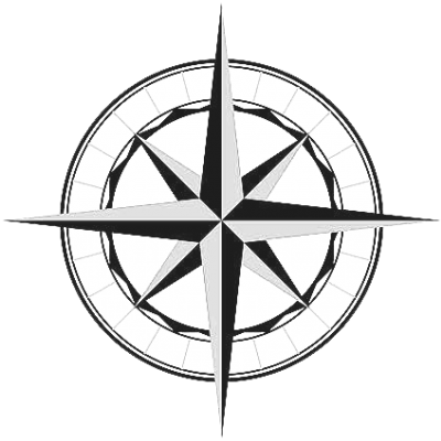 Logo Compass Png Png Images - Clipart North Compass Rose (400x452)
