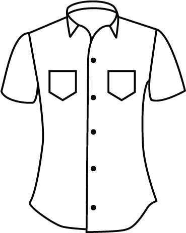 Custom Made Shirts And Suits By Www - Shirt With Collar Pockets Drawing (512x512)