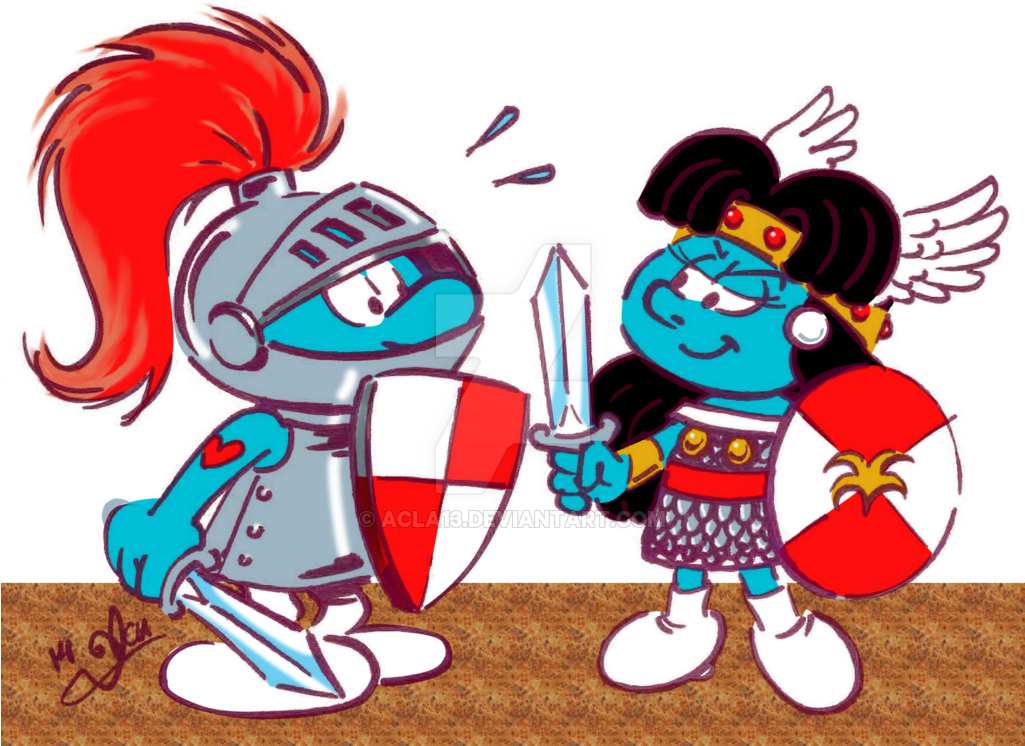 Sir Hefty Versus Lady Ashli By Acla13 - Cartoon (1024x754)