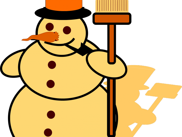 Yellow Snowman Cliparts - Snowman Drawing (640x480)