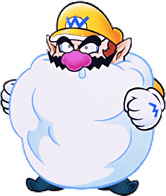 Snowman Wario - Snowman Wario (564x656)