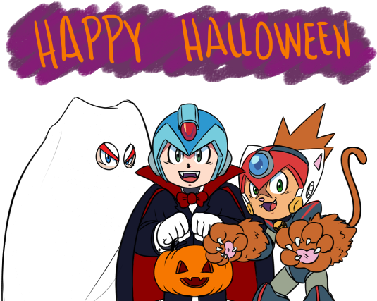 Happy Halloween - Mega Man X (540x450)