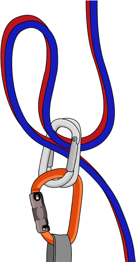 Carabiner Brake Abseil Rappel No Belay Device - Belay Device (300x537)