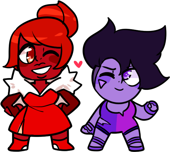Cinnabar And Sugilite By Lymerikk - Cartoon (637x557)