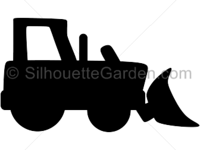 Simple Clipart Bulldozer - Bulldozer Silhouette Clip Art (640x480)