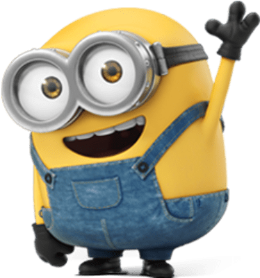 Minion Waving - Minion Quotes - (400x400) Png Clipart Download