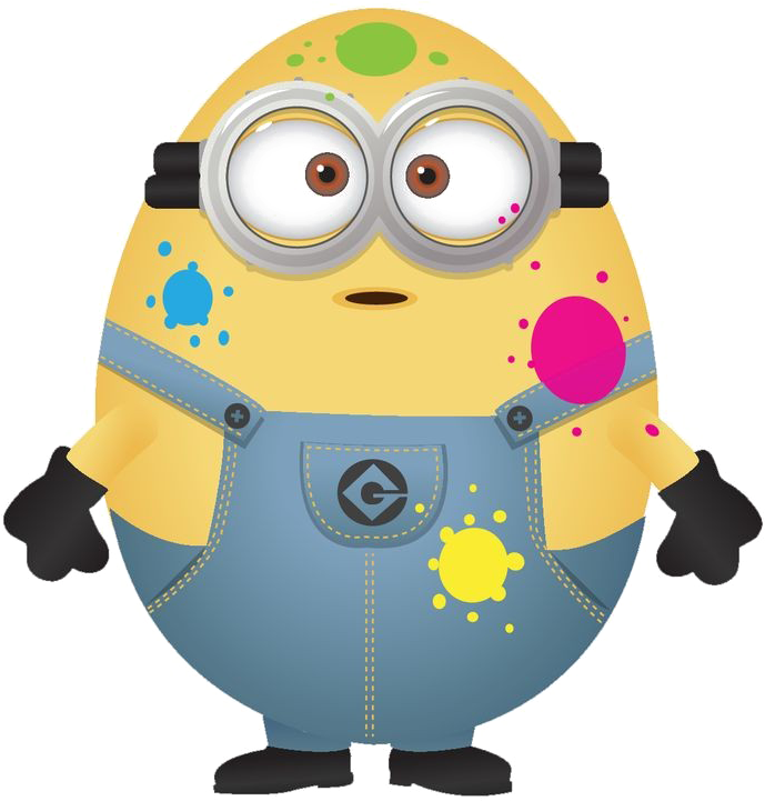 Happy Minions Png Image Background - Happy Easter Minions (736x771)