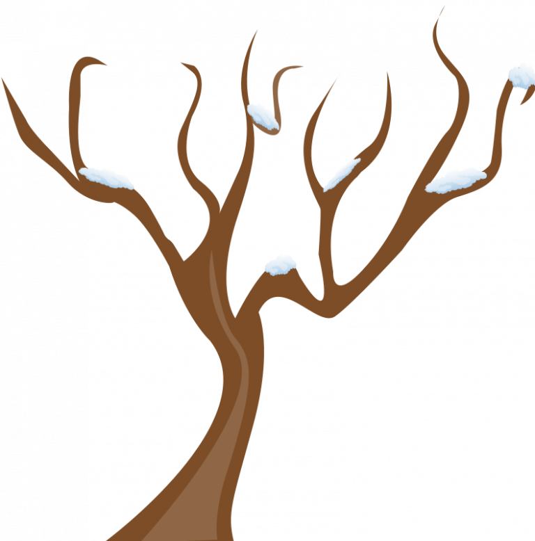 Winter Tree Clipart Free Winter Tree Clip Art House - Autumnal Trees Clipart (768x778)