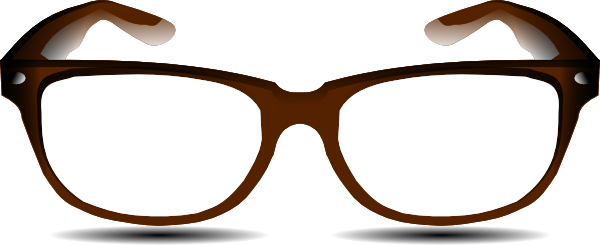 How To Set Use Brown Glasses Svg Vector - Brown Glasses Png (600x245)