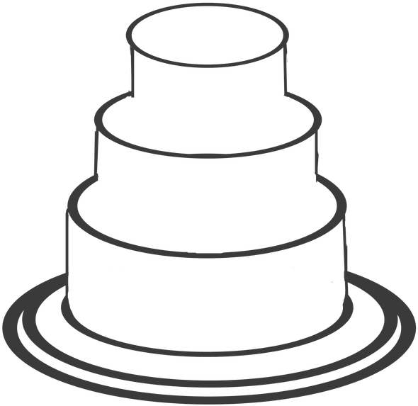 Wedding Transportation - Blank Wedding Cake (640x800)